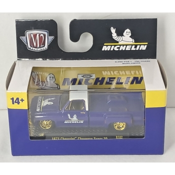 M2 Machines 1:64 AT102 - Chevrolet Cheyenne Super 30 1973 blue CHASE CAR